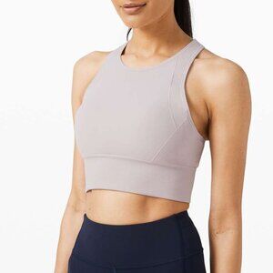 Lululemon Ebb to Train Bra *Medium Support, C/D Cup Iced Iris Size 8 EUC